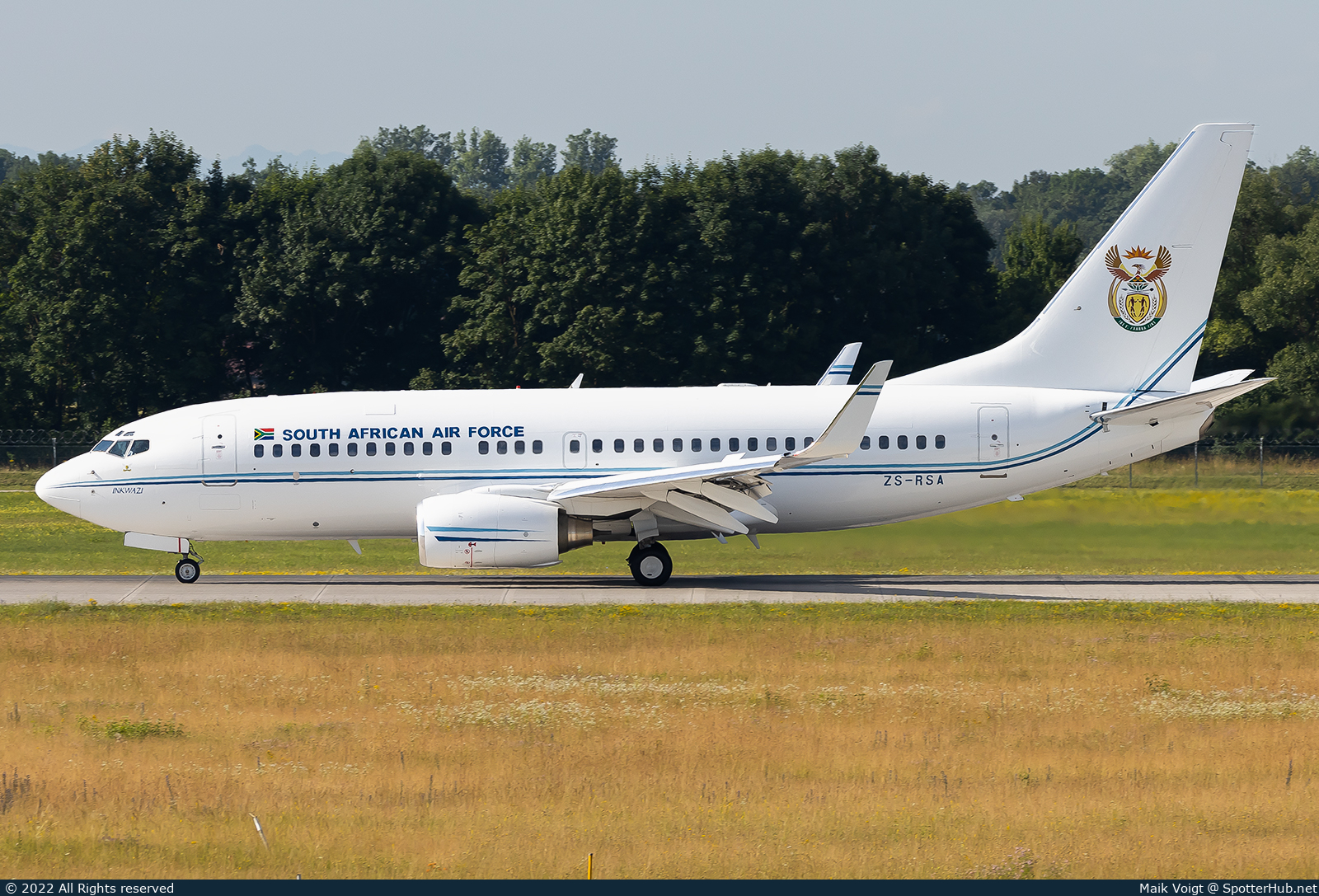 Photo of ZS-RSA - Boeing 737-7ED(BBJ) operated by South African Air Force