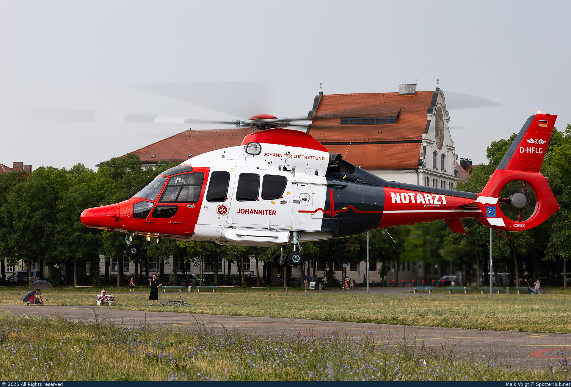 Photo of D-HFLG - Eurocopter EC155B1 Dauphin operated by Johanniter Luftrettung (opb Heli-Flight)