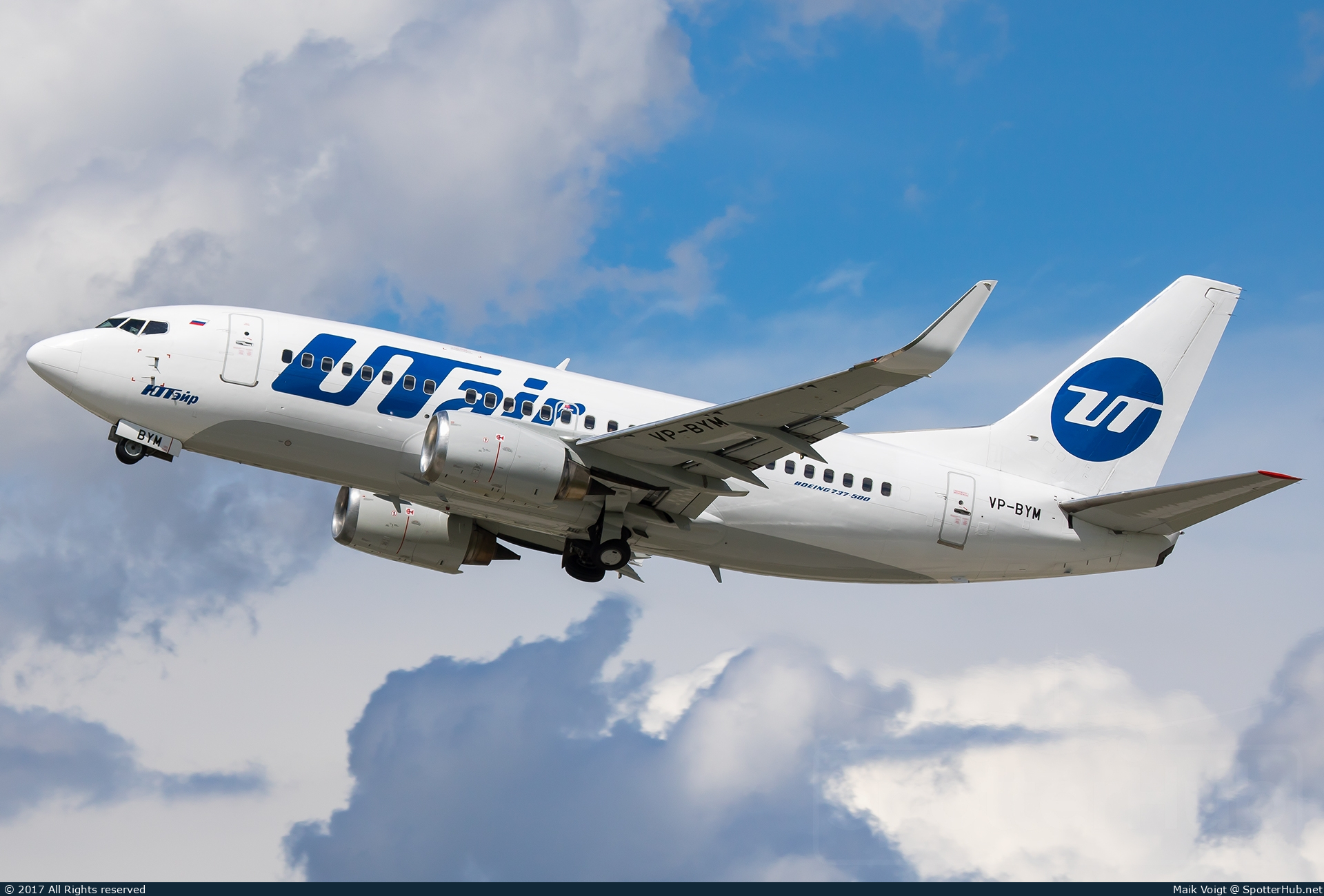 Photo of VP-BYM - Boeing 737-524 operated by Utair