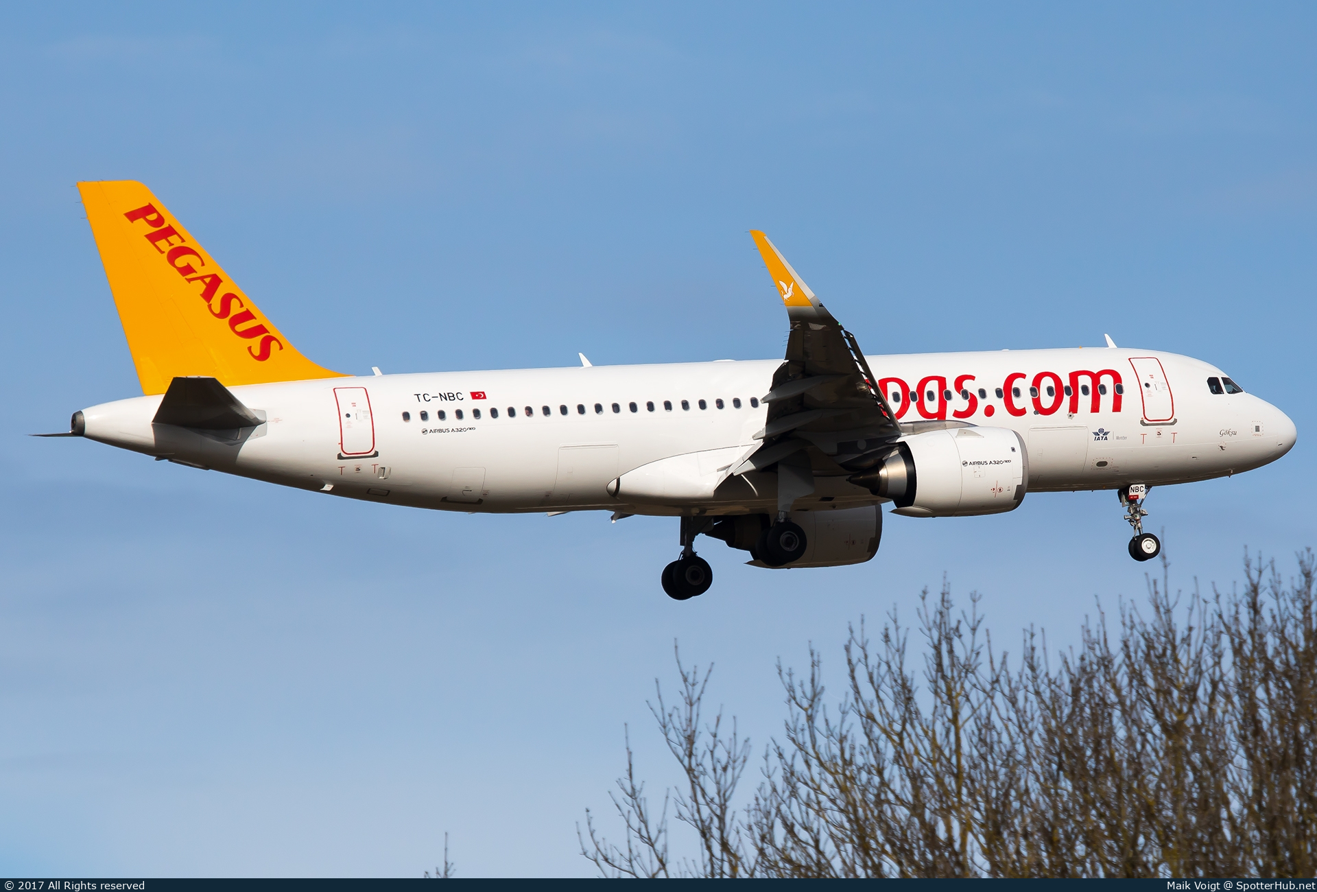 Photo of TC-NBC - Airbus A320-251N operated by Pegasus Airlines