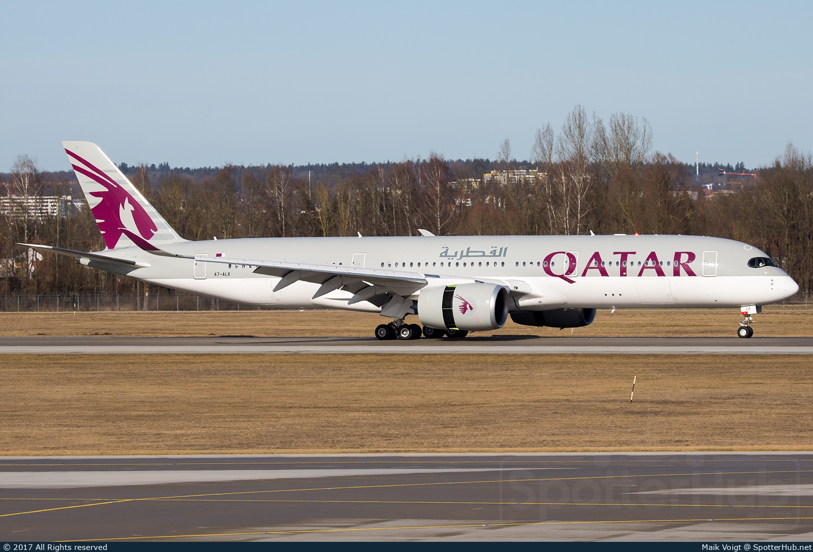 Photo of A7-ALK - Airbus A350-941 operated by Qatar Airways