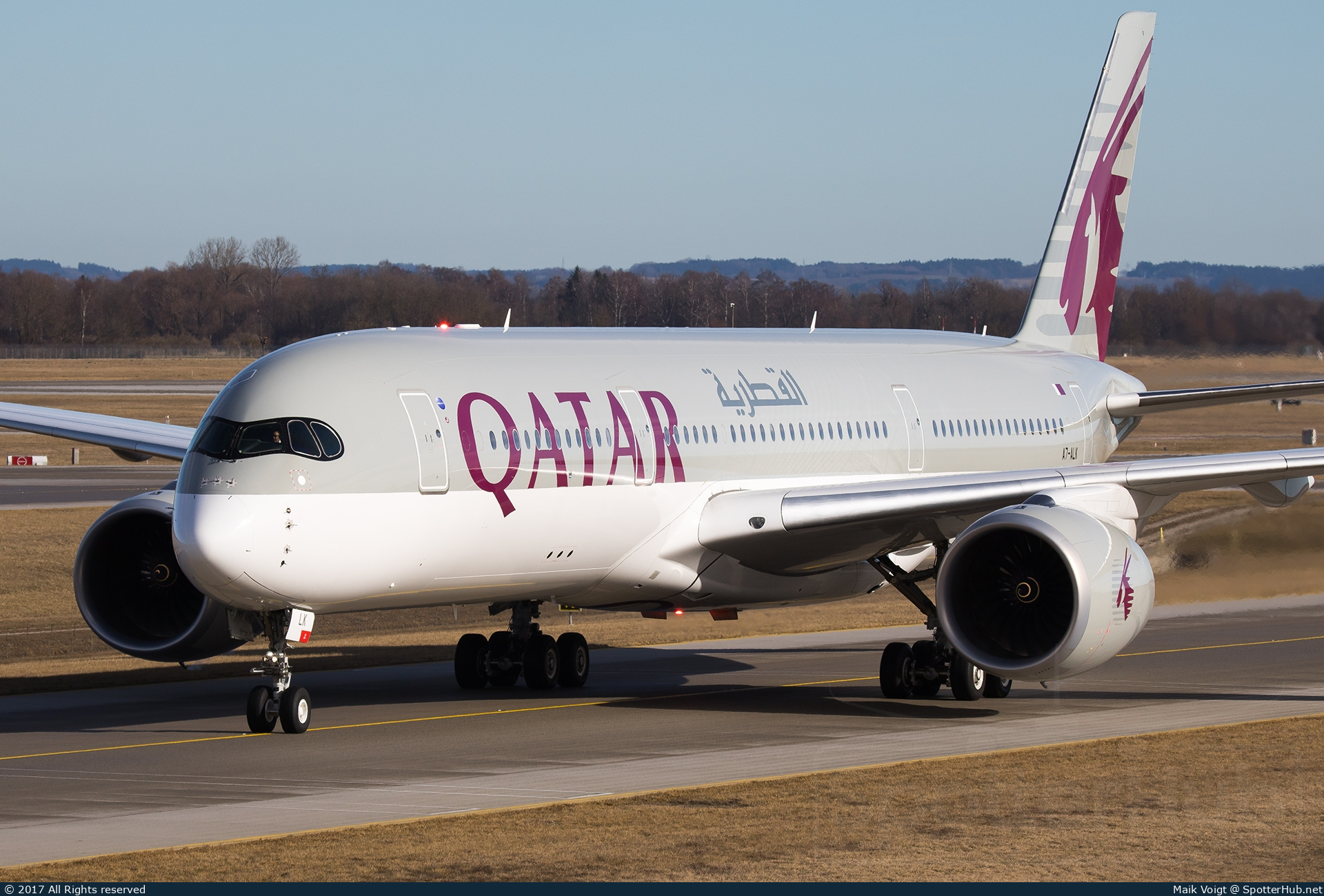 Photo of A7-ALK - Airbus A350-941 operated by Qatar Airways