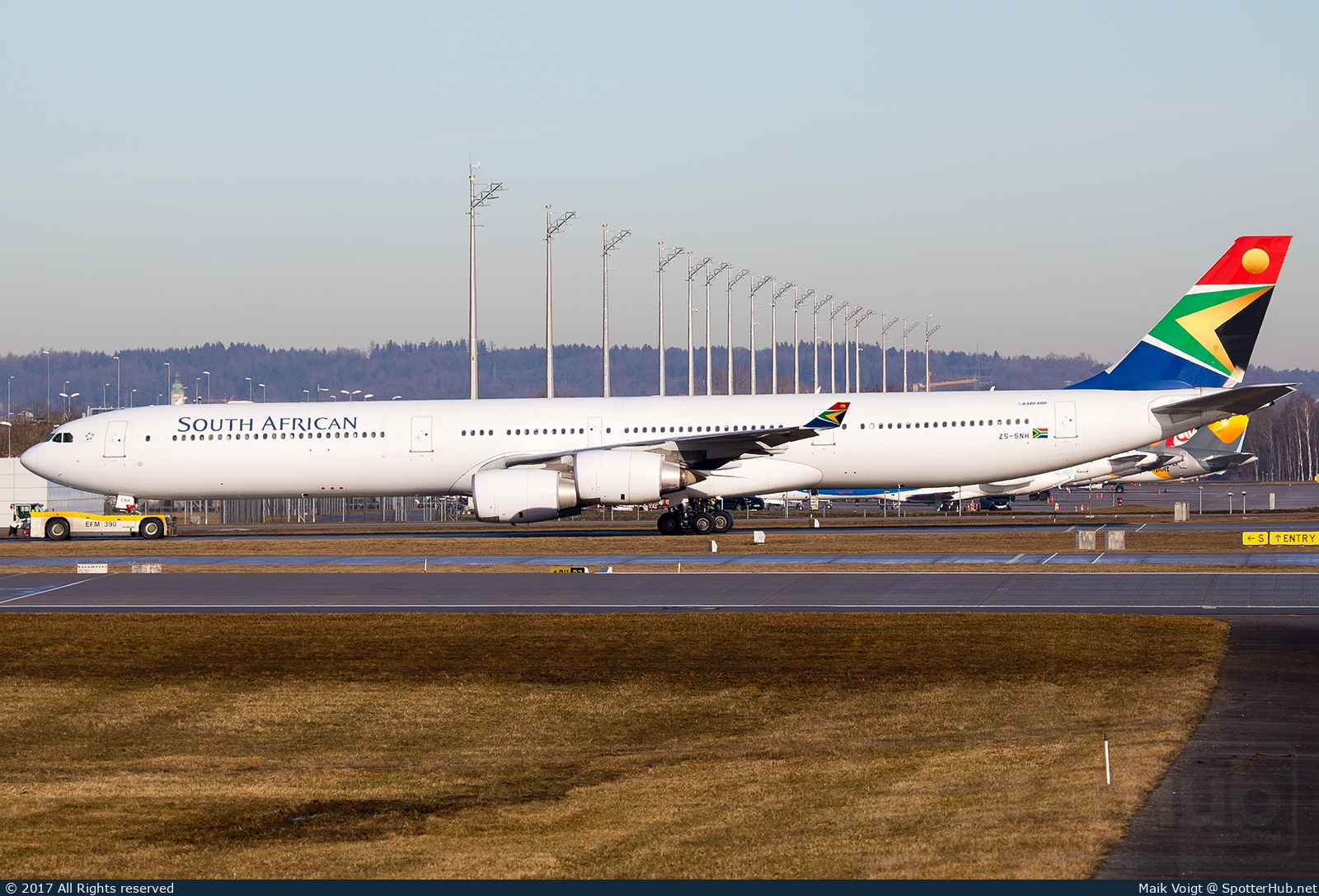 Photo of ZS-SNH - Airbus A340-642 operated by South African Airways
