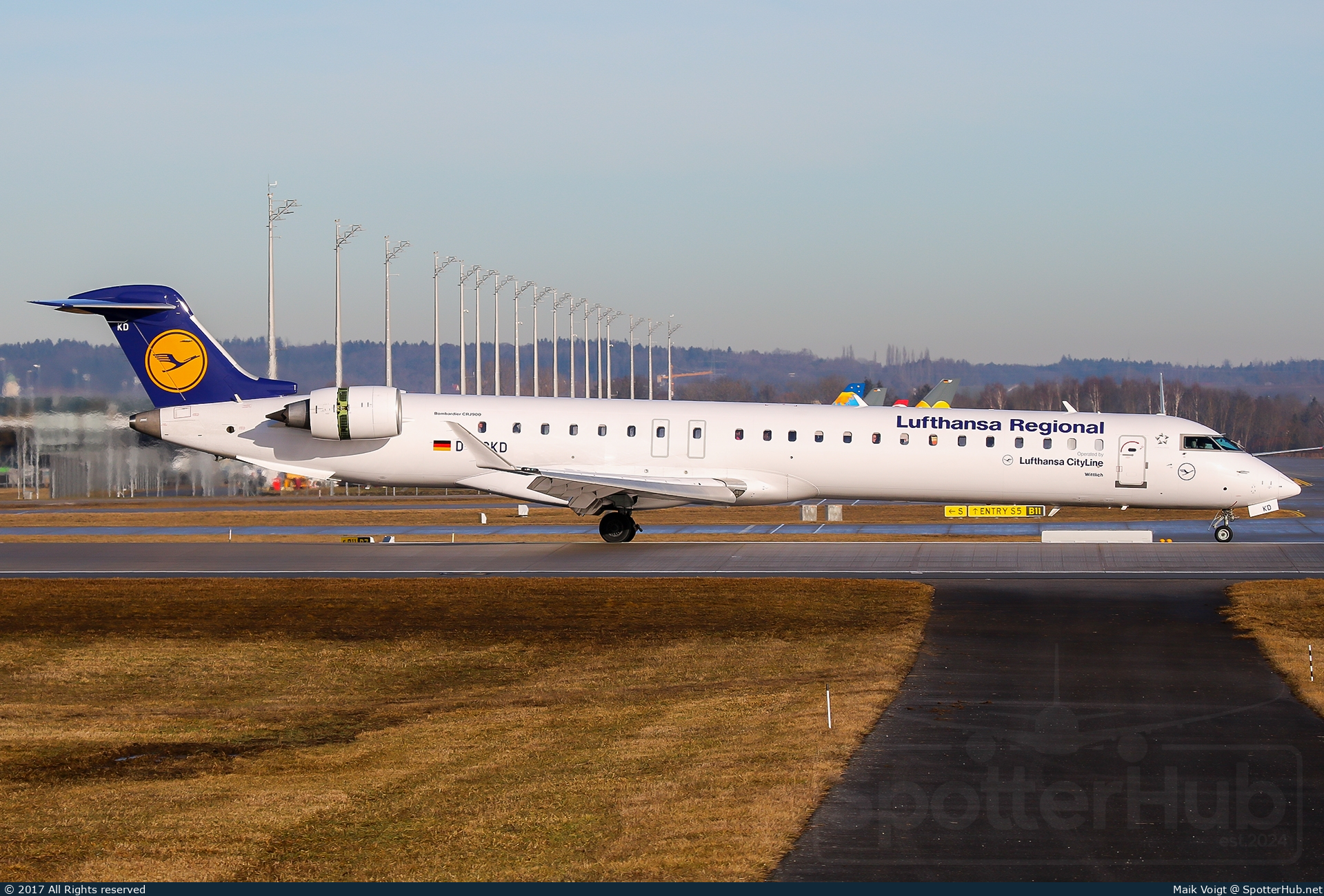 Photo of D-ACKD - Bombardier CRJ-900LR operated by Lufthansa CityLine
