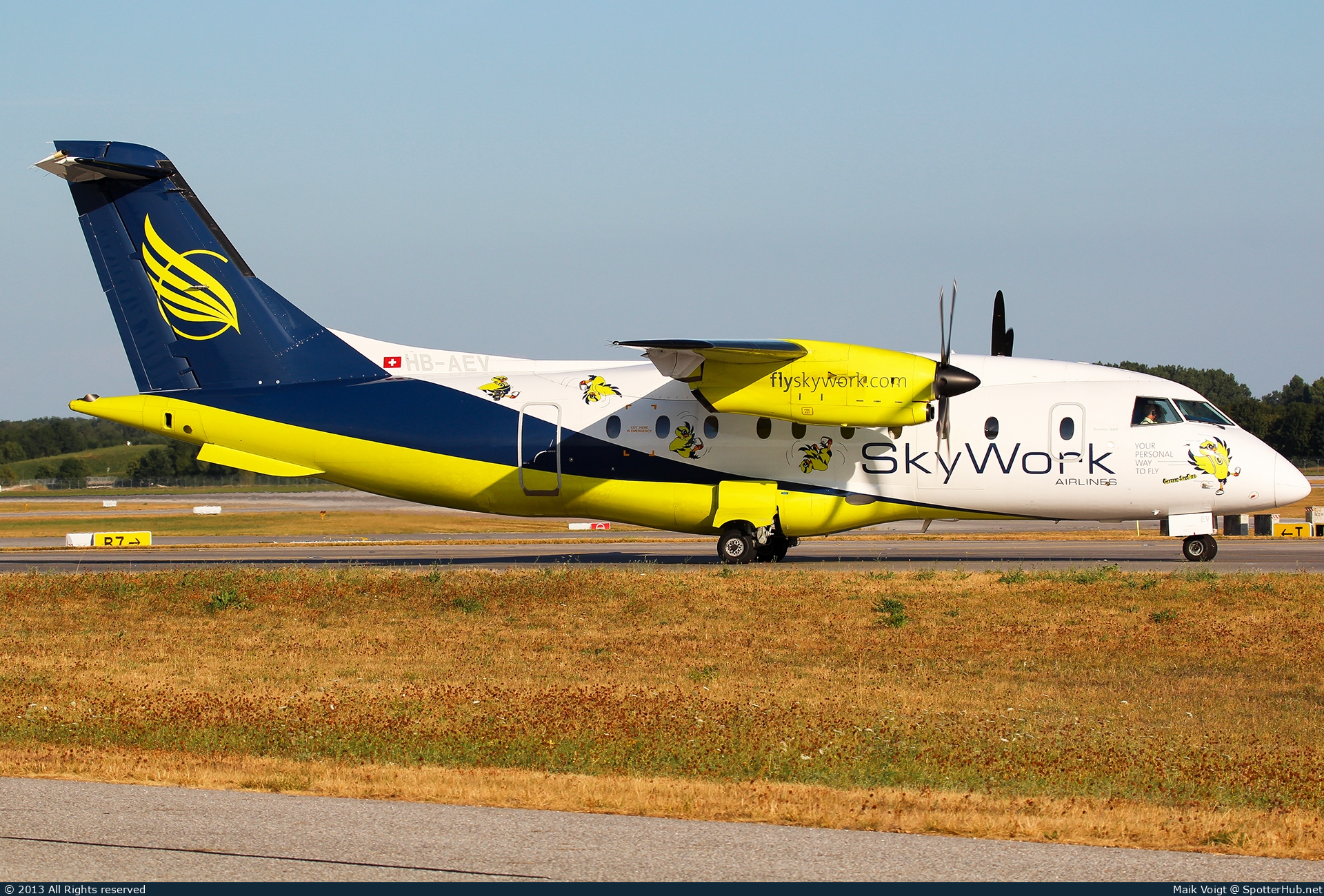 Photo of HB-AEV - Dornier 328-110 operated by SkyWork Airlines