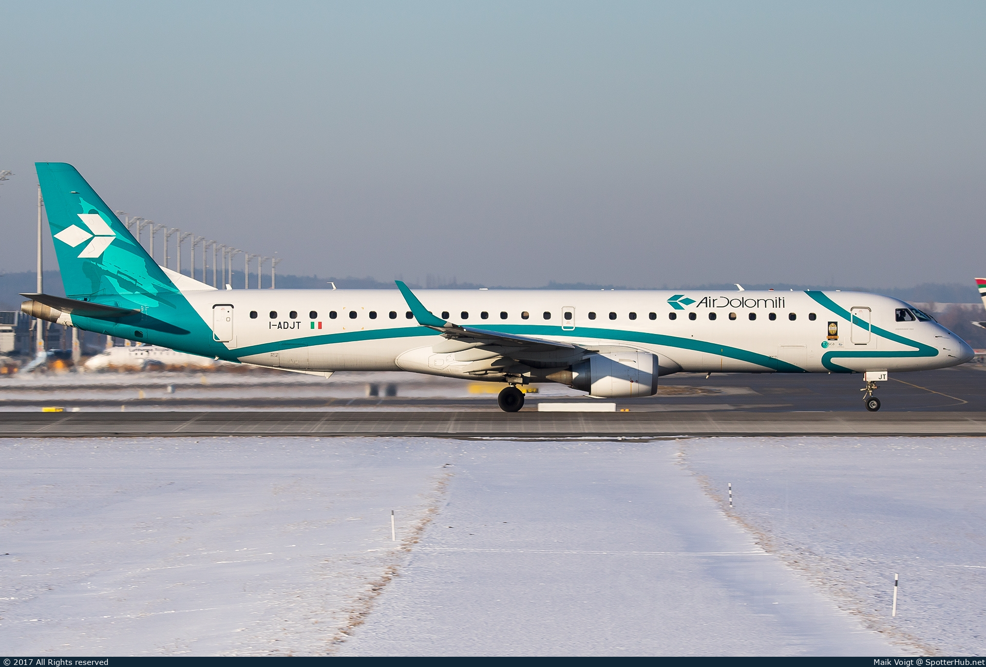 Photo of I-ADJT - Embraer ERJ-195LR operated by Air Dolomiti