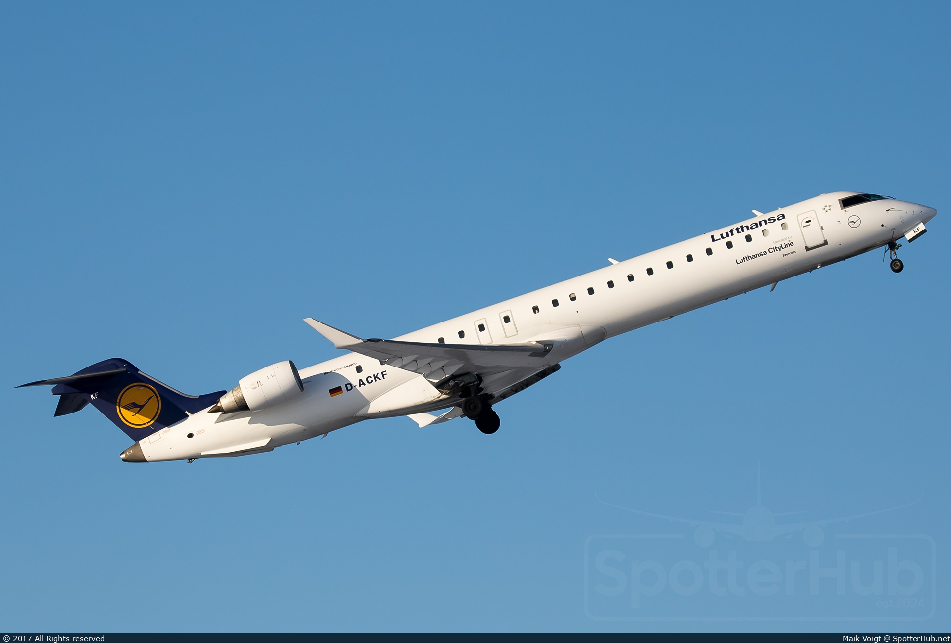Photo of D-ACKF - Bombardier CRJ-900LR operated by Lufthansa CityLine