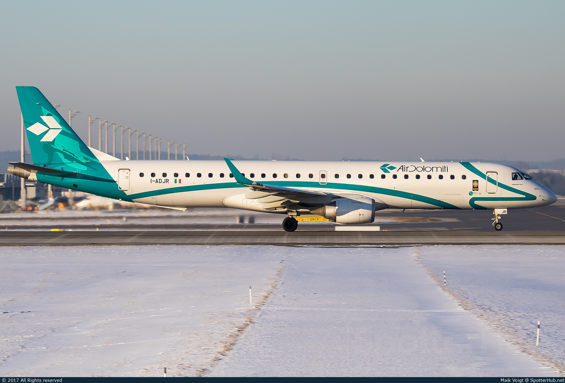 Photo of I-ADJR - Embraer ERJ-195LR operated by Air Dolomiti