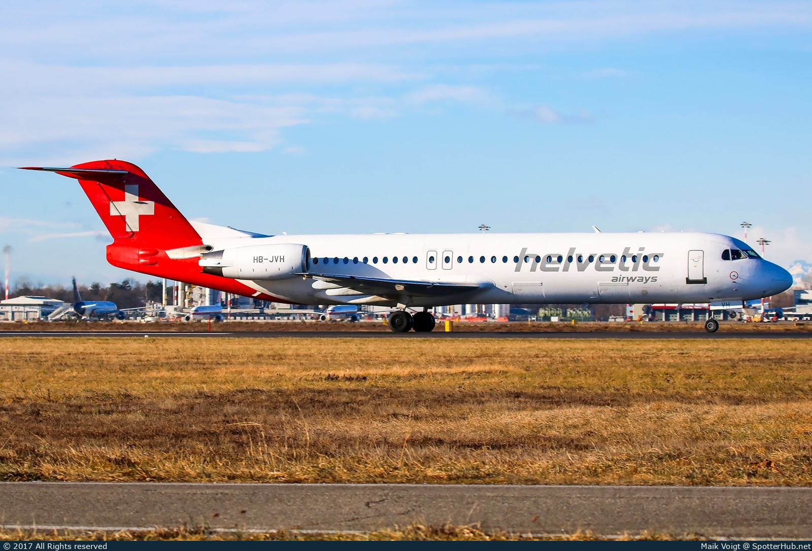 Photo of HB-JVH - Fokker 100 operated by Helvetic Airways