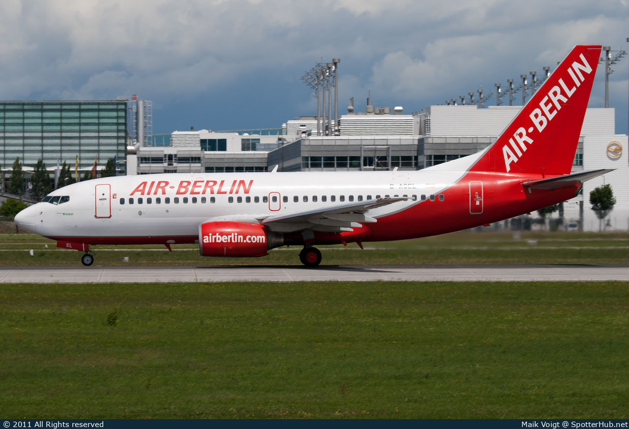 Photo of D-AGEL - Boeing 737-75B operated by Air Berlin (opb Germania)