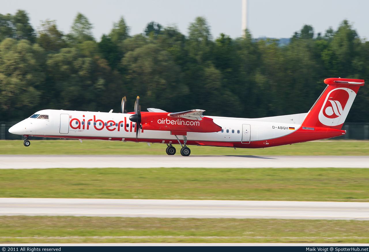 Photo of D-ABQH - Bombardier DHC-8-402 Dash 8 Q400 operated by Air Berlin (opb LGW Luftfahrtgesellschaft Walter)