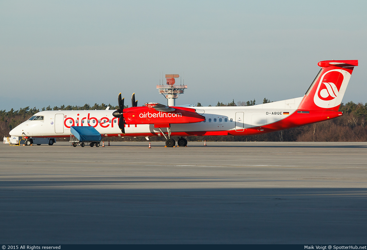 Photo of D-ABQE - Bombardier DHC-8-402 Dash 8 Q400 operated by Air Berlin (opb LGW Luftfahrtgesellschaft Walter)