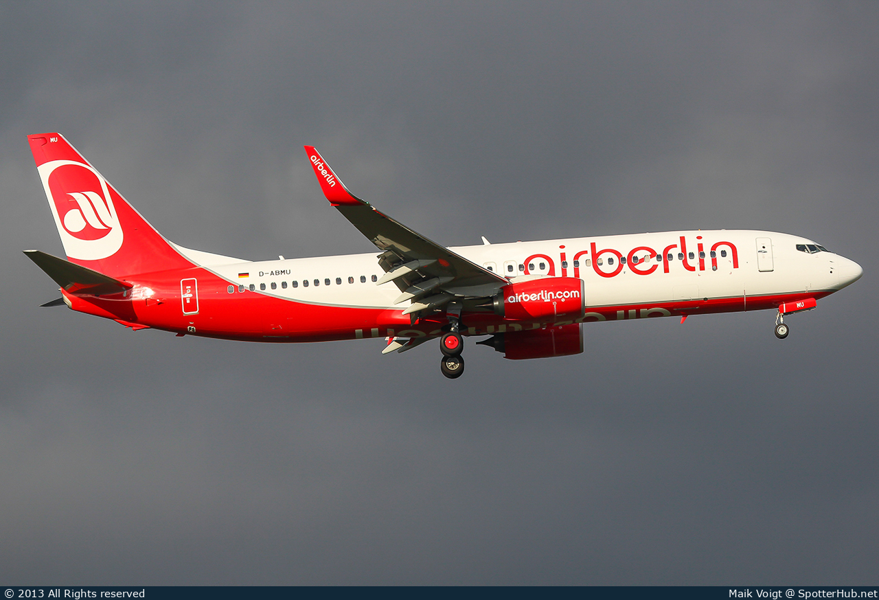 Photo of D-ABMU - Boeing 737-86J operated by Air Berlin