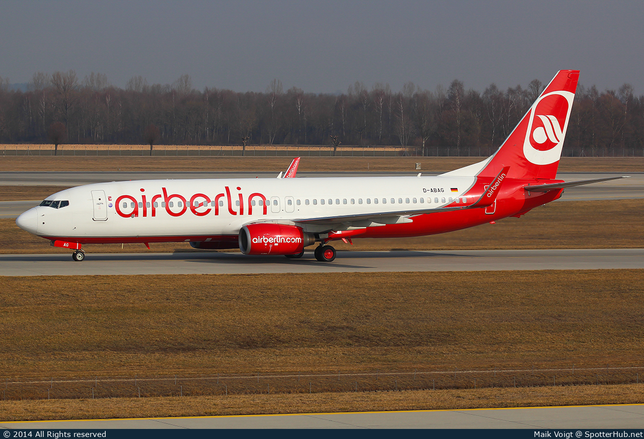 Photo of D-ABAG - Boeing 737-86J operated by Air Berlin