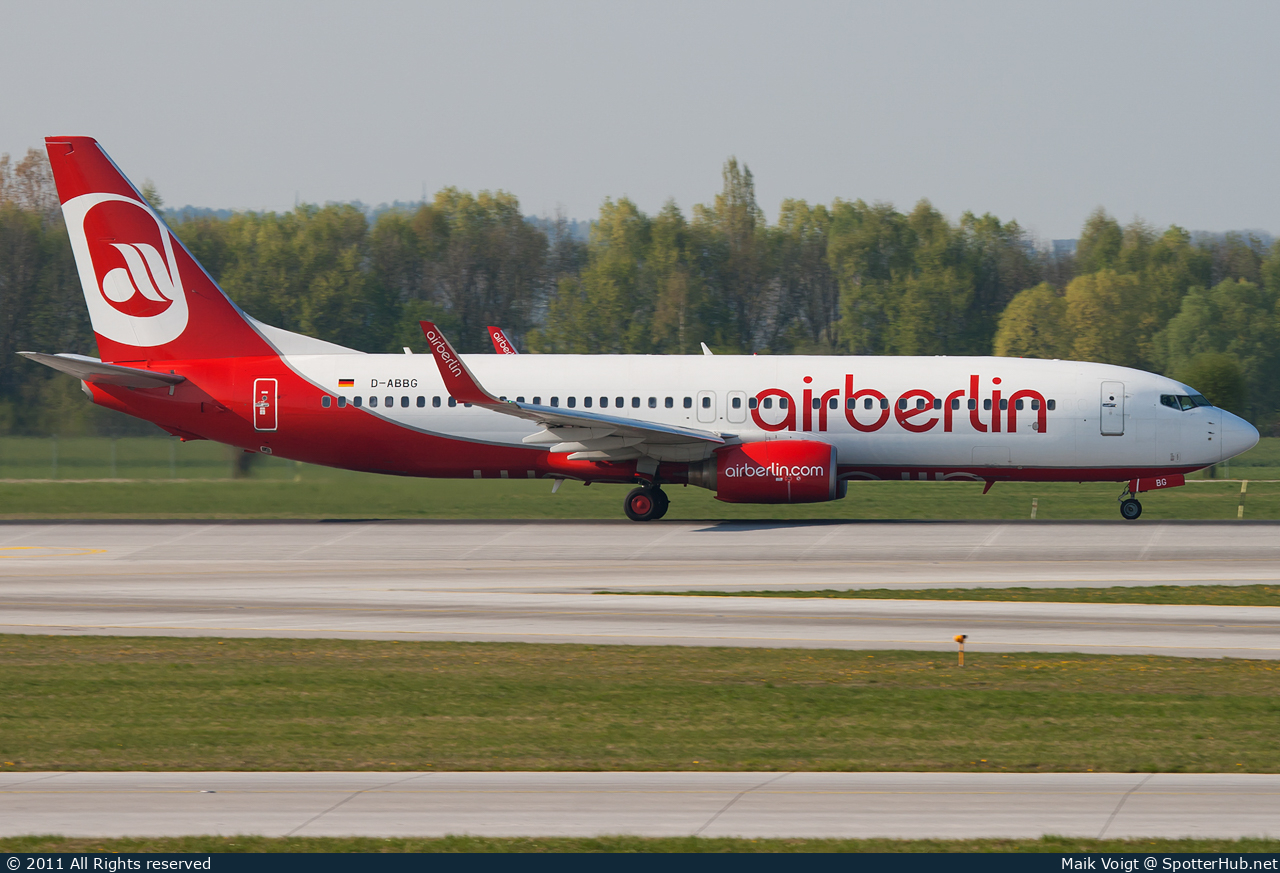 Photo of D-ABBG - Boeing 737-86J operated by Air Berlin