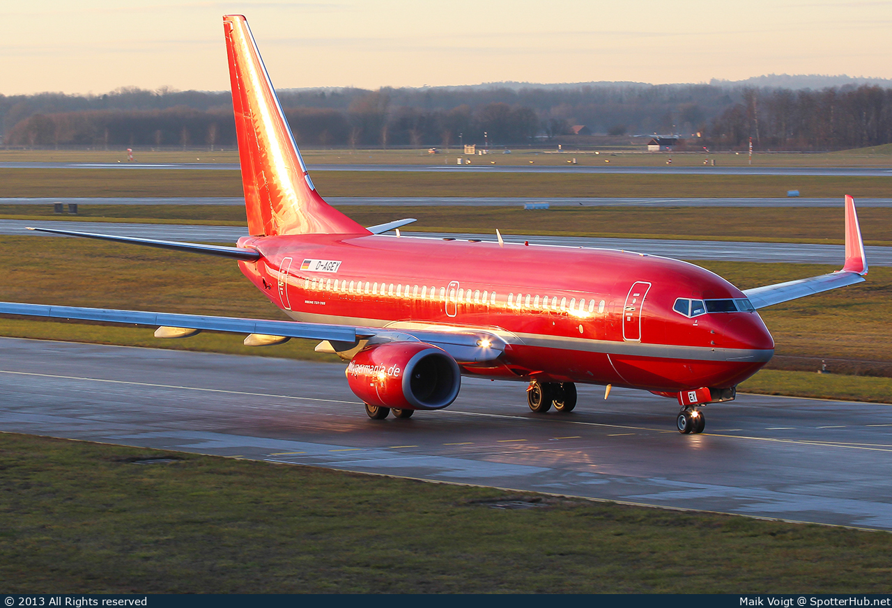 Photo of D-AGEY - Boeing 737-7L9 operated by Germania