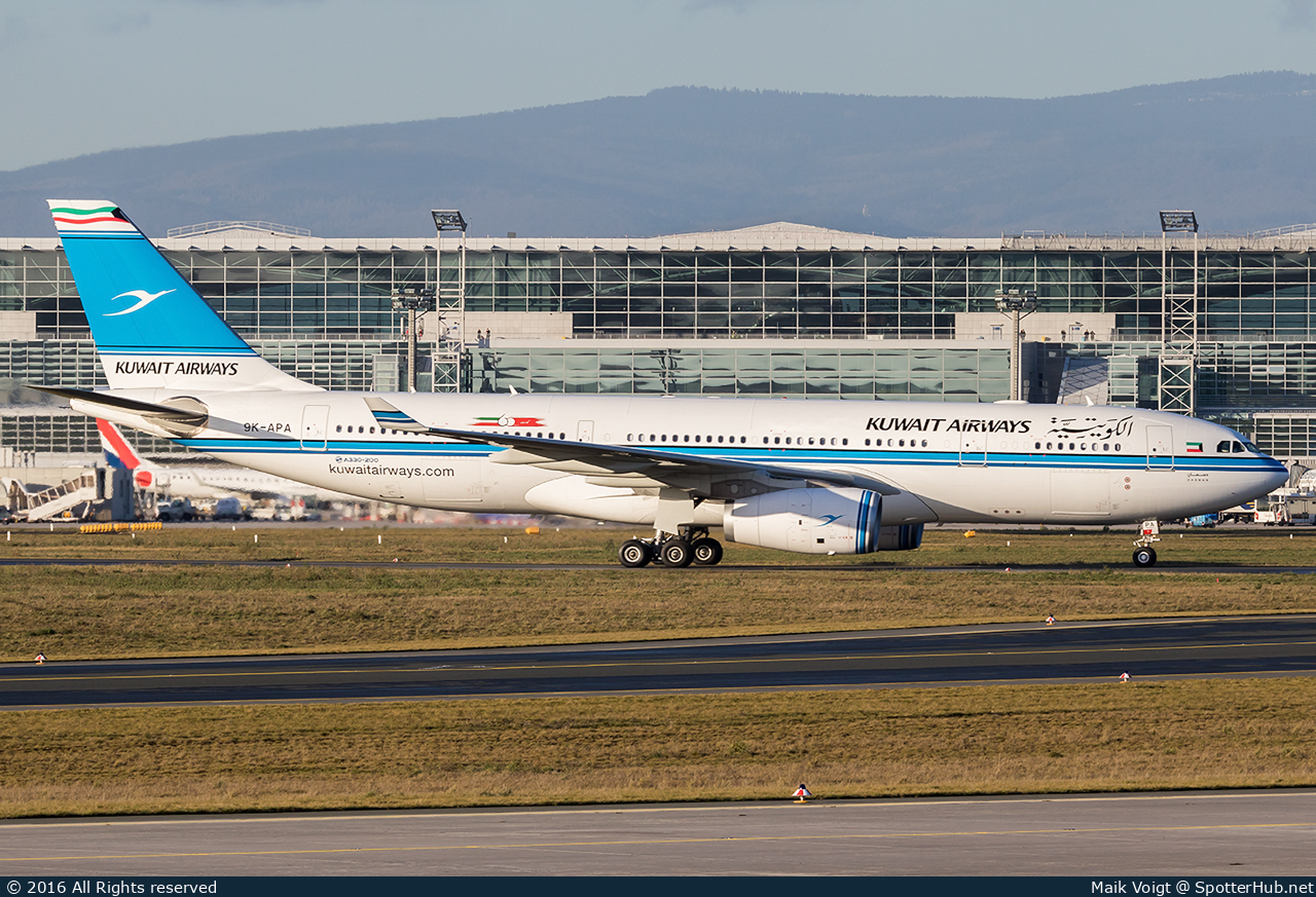 Photo of 9K-APA - Airbus A330-243 operated by Kuwait Airways