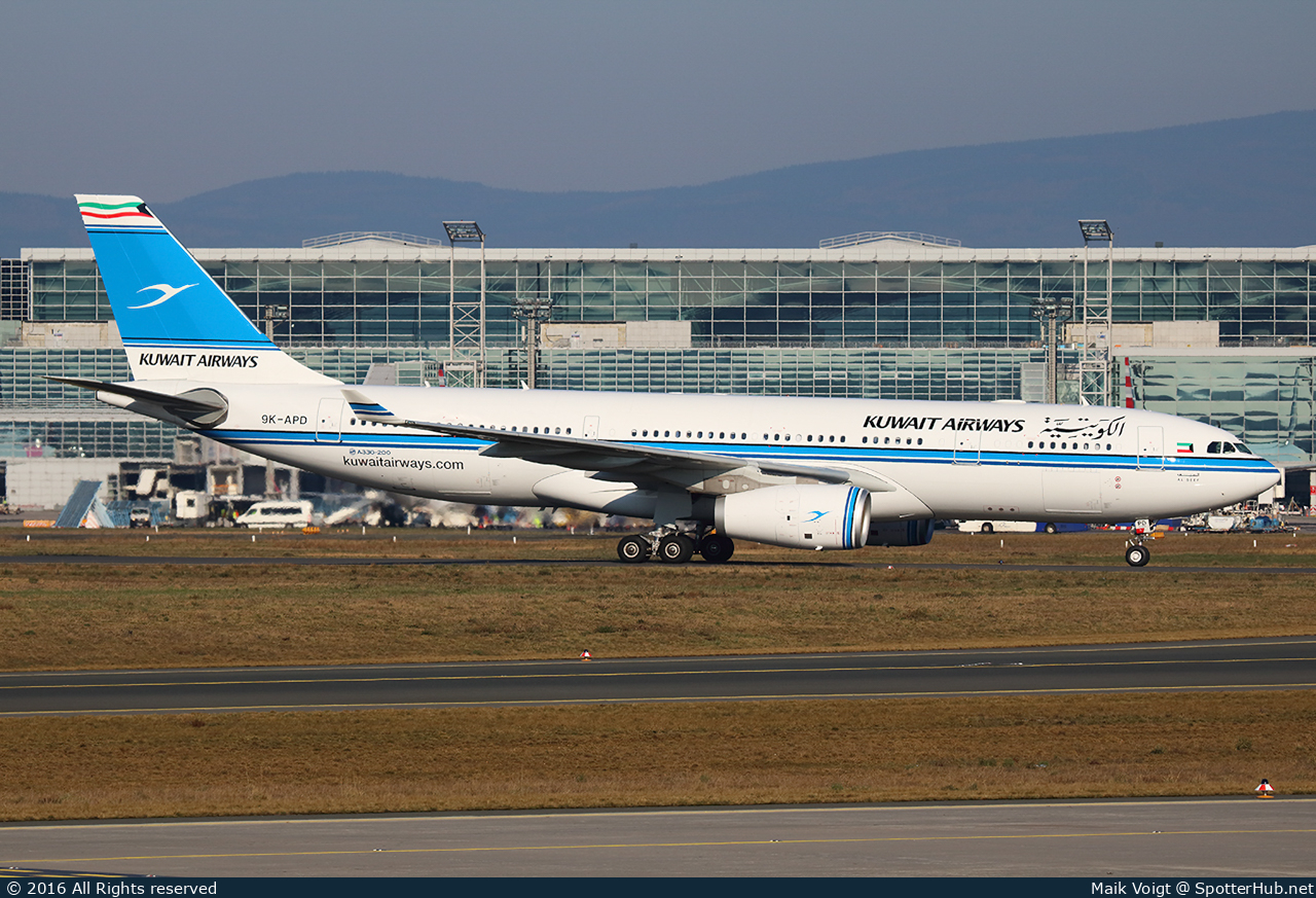 Photo of 9K-APD - Airbus A330-243 operated by Kuwait Airways