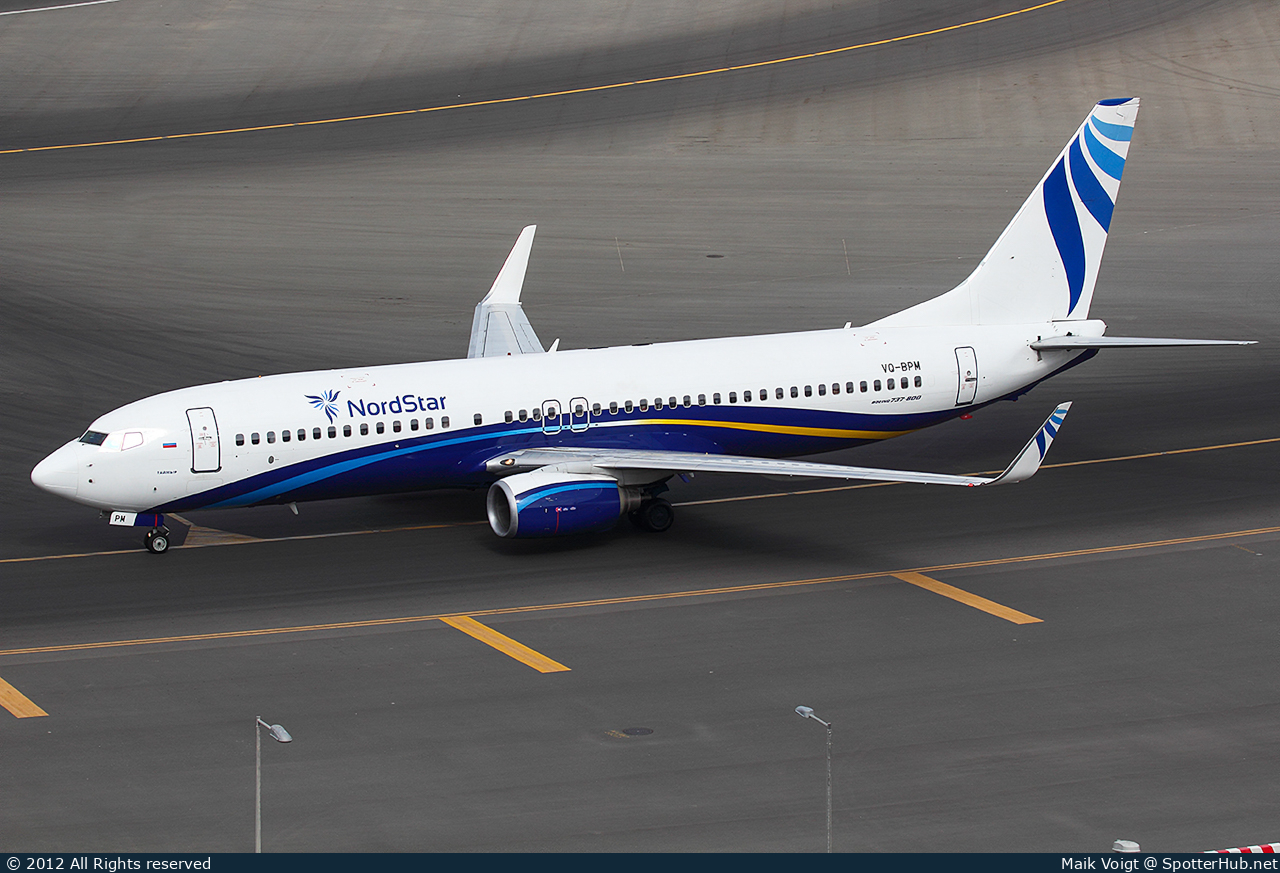 Photo of VQ-BPM - Boeing 737-8AS operated by NordStar