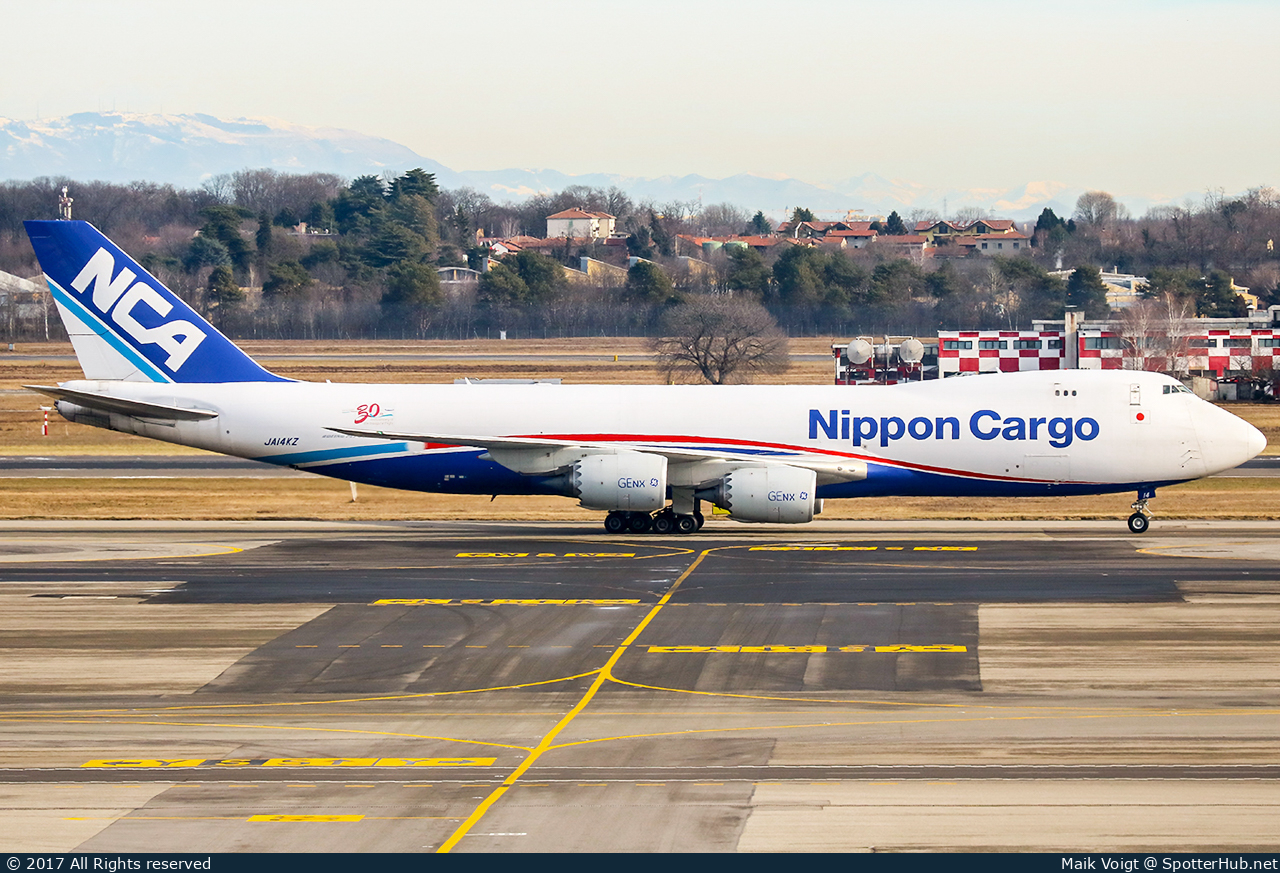 Photo of JA14KZ - Boeing 747-8KZF operated by Nippon Cargo Airlines