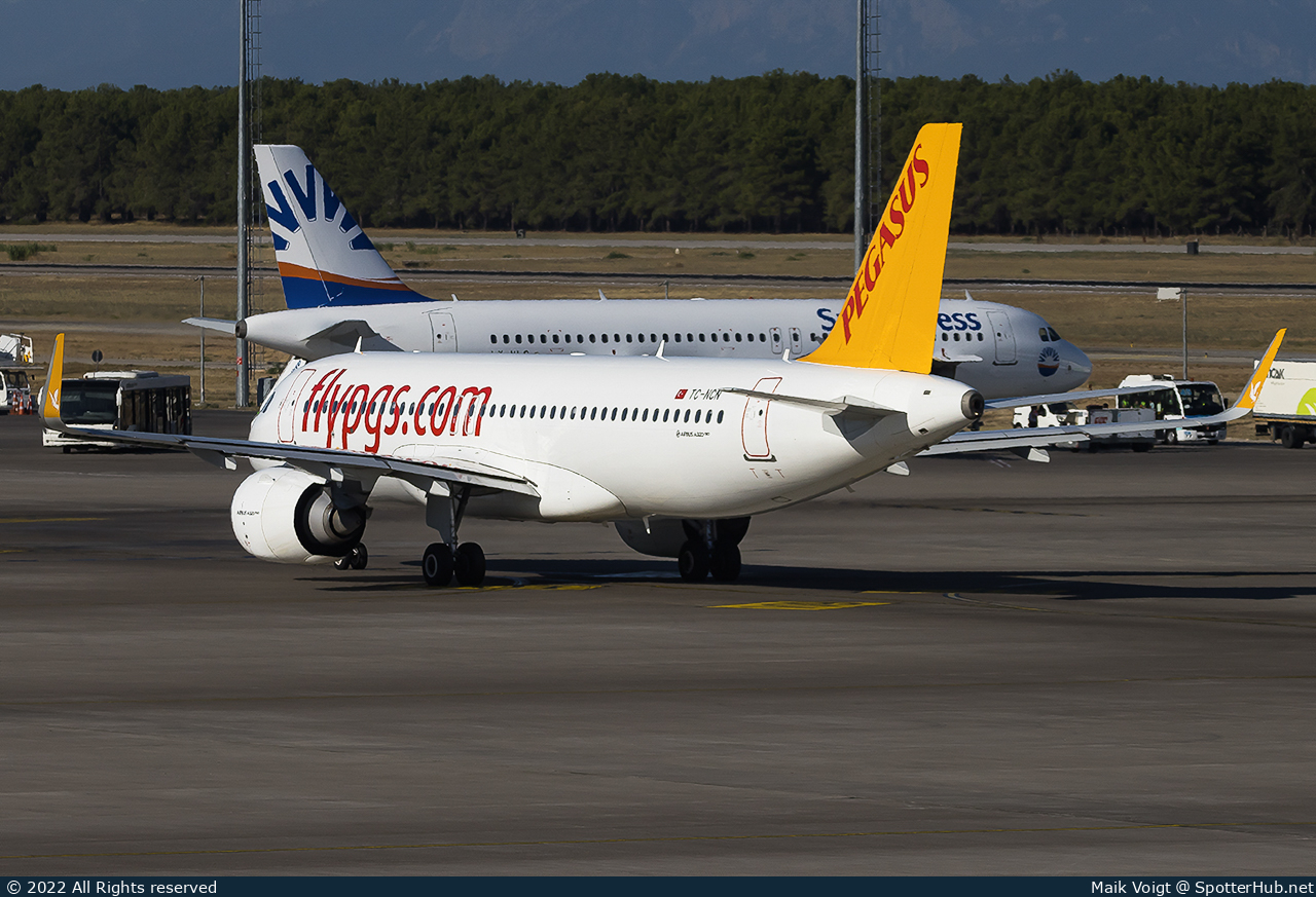 Photo of TC-NCN - Airbus A320-251N operated by Pegasus Airlines