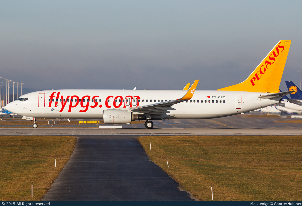 Photo of TC-CPO - Boeing 737-8AS operated by Pegasus Airlines