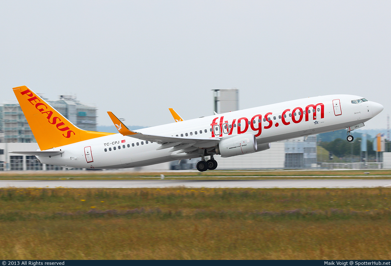 Photo of TC-CPJ - Boeing 737-82R operated by Pegasus Airlines