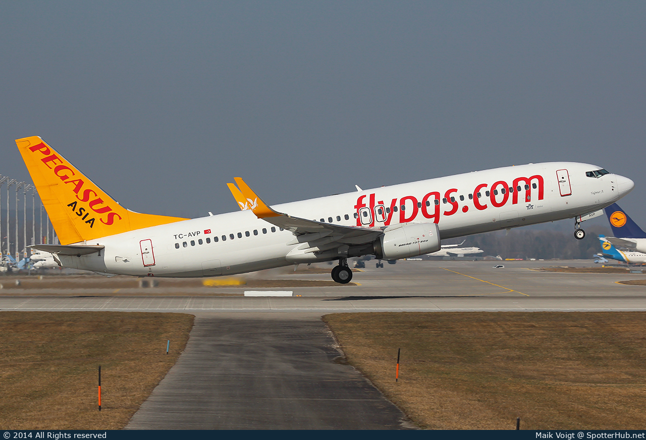 Photo of TC-AVP - Boeing 737-82R operated by Pegasus Airlines