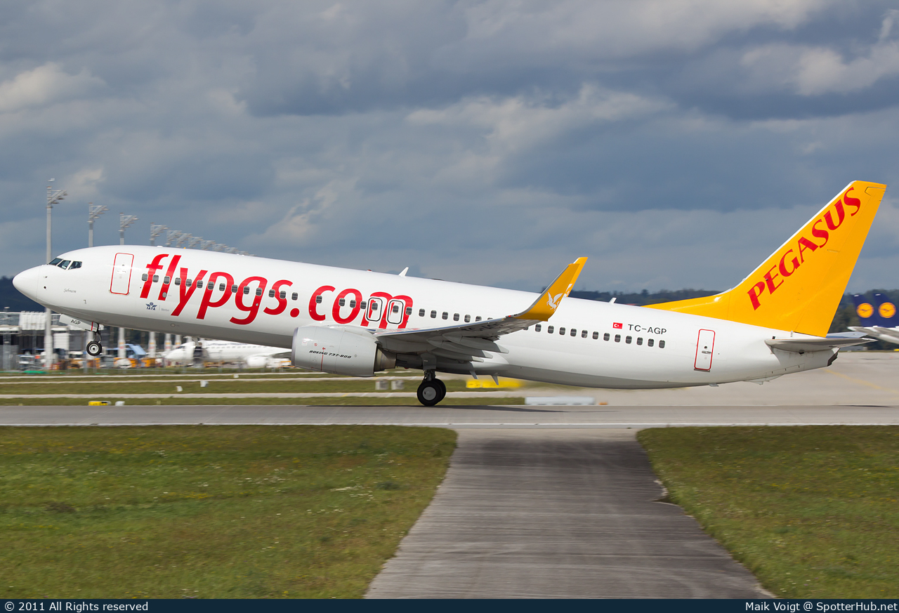 Photo of TC-AGP - Boeing 737-82R operated by Pegasus Airlines