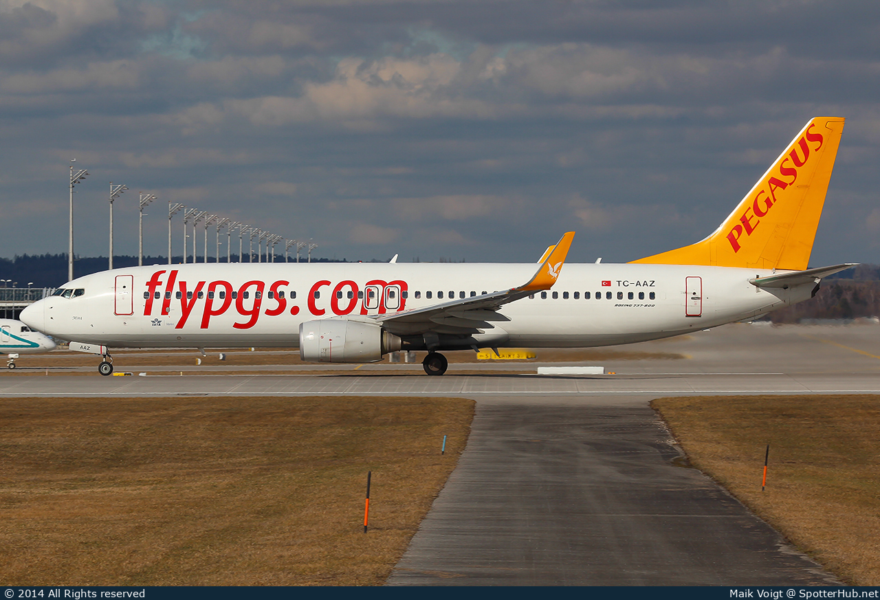 Photo of TC-AAZ - Boeing 737-82R operated by Pegasus Airlines