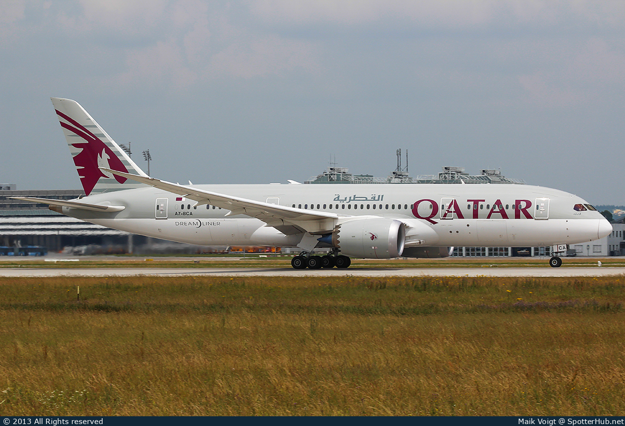 Photo of A7-BCA - Boeing 787-8 Dreamliner operated by Qatar Airways