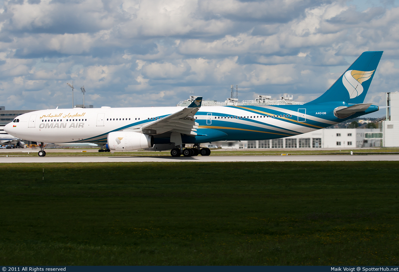 Photo of A4O-DB - Airbus A330-343 operated by Oman Air