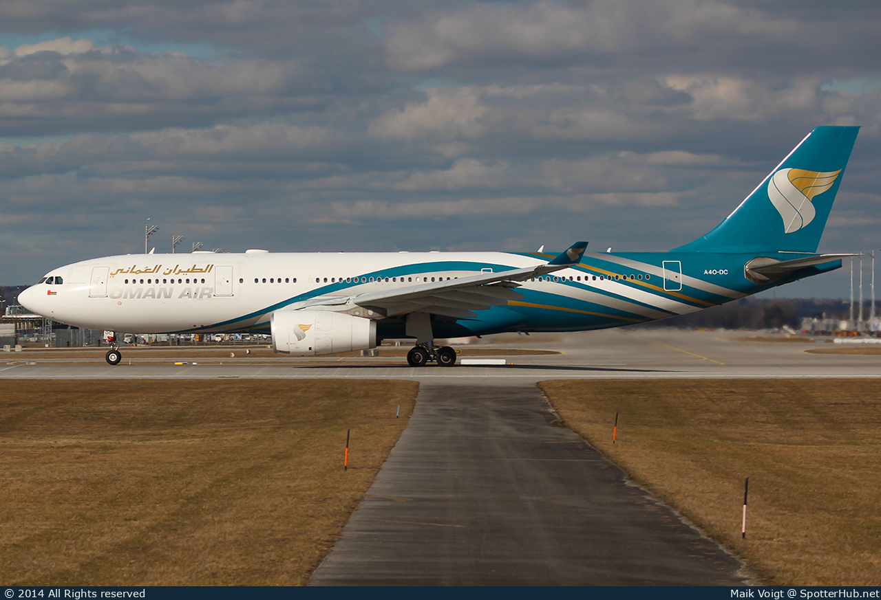 Photo of A4O-DC - Airbus A330-243 operated by Oman Air