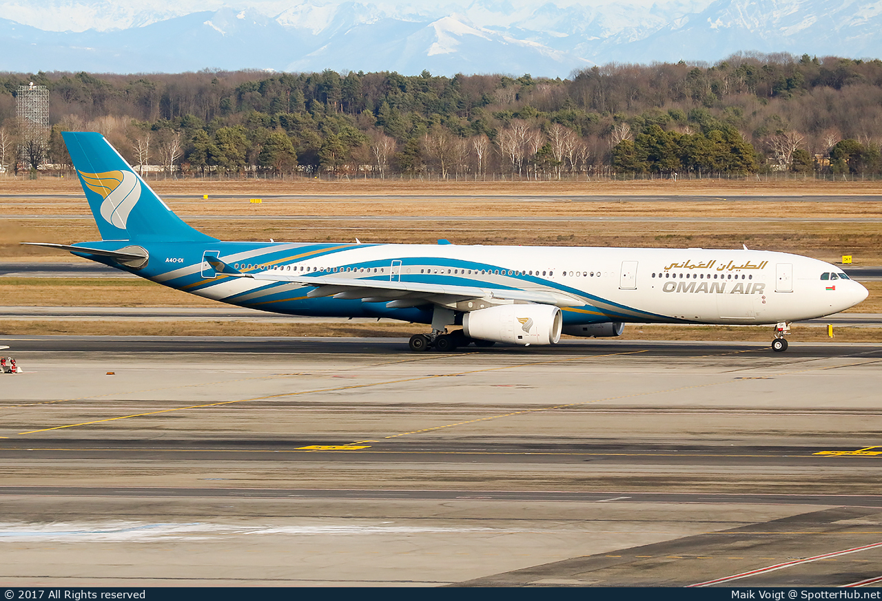 Photo of A4O-DI - Airbus A330-343 operated by Oman Air