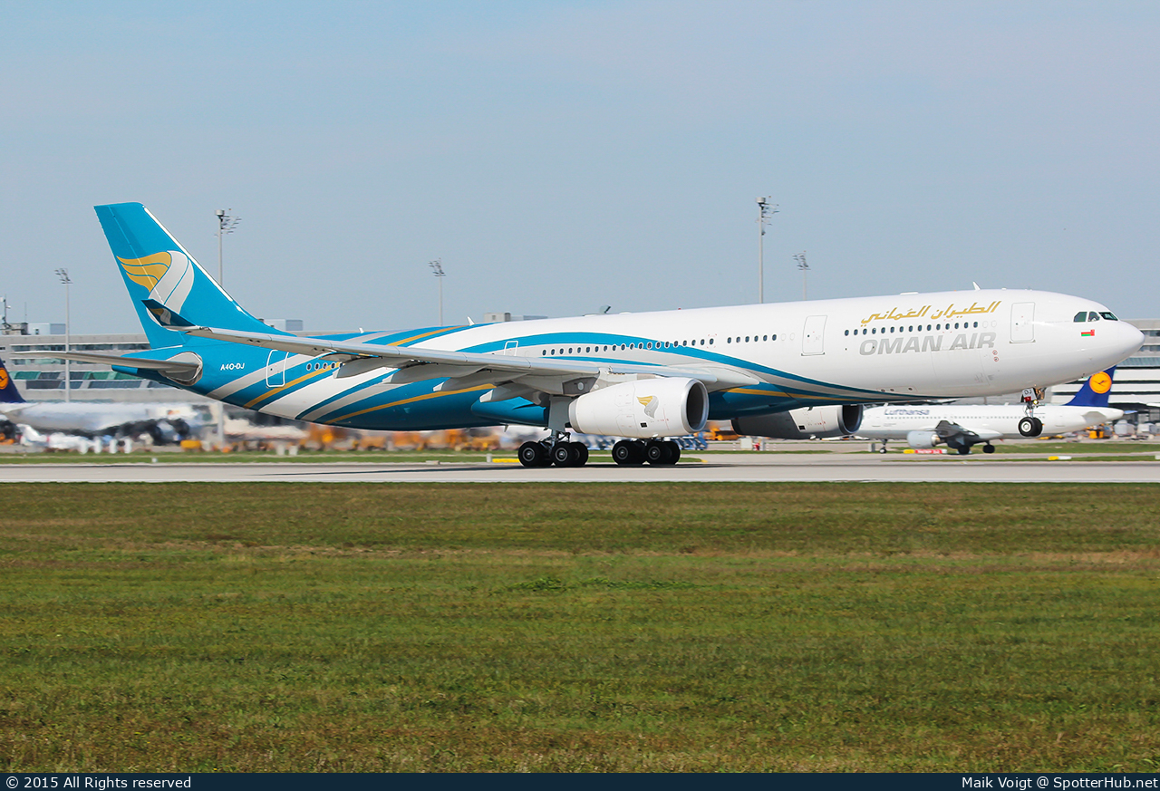 Photo of A4O-DJ - Airbus A330-343 operated by Oman Air