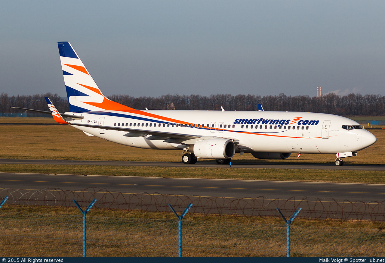 Photo of OK-TSH - Boeing 737-804 operated by SmartWings