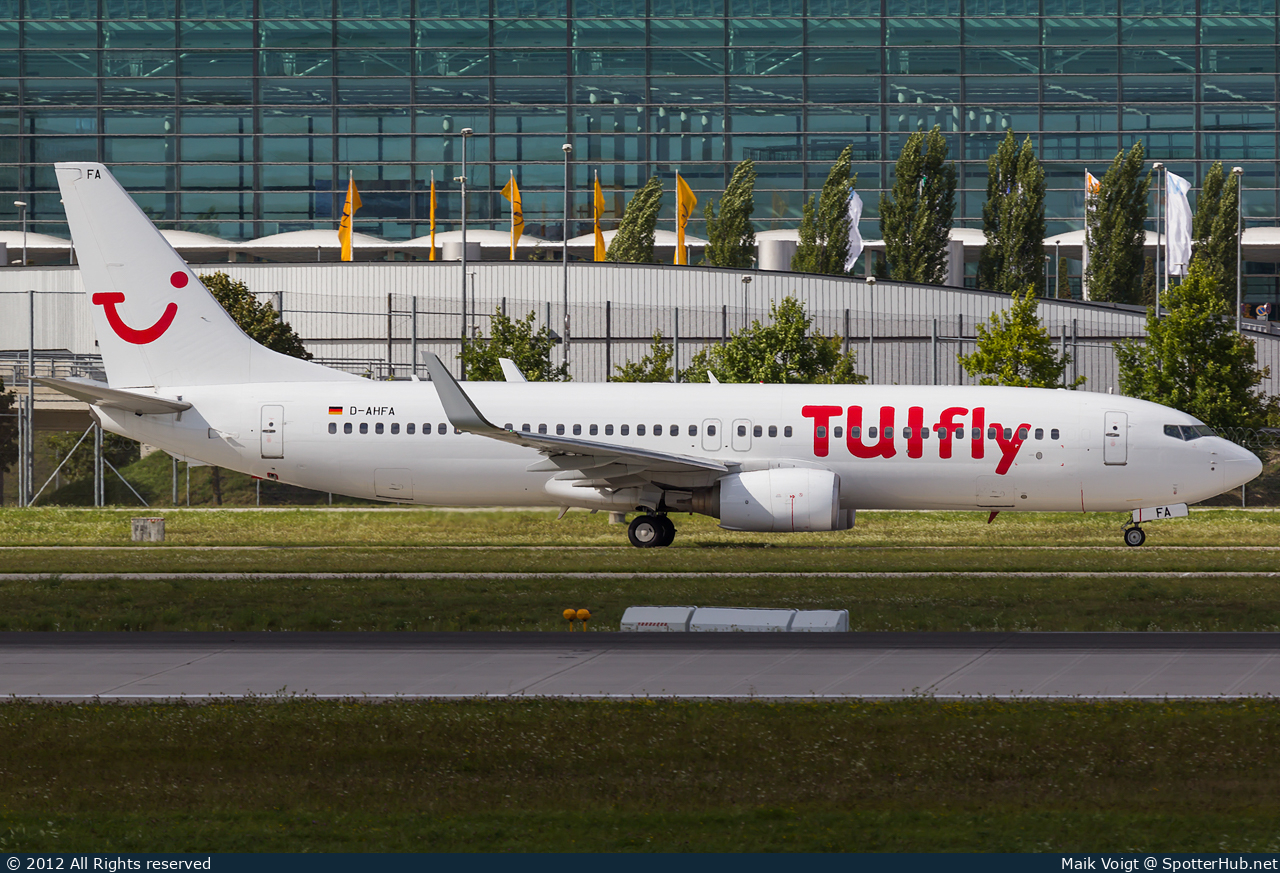 Photo of D-AHFA - Boeing 737-8K5 operated by TUIfly