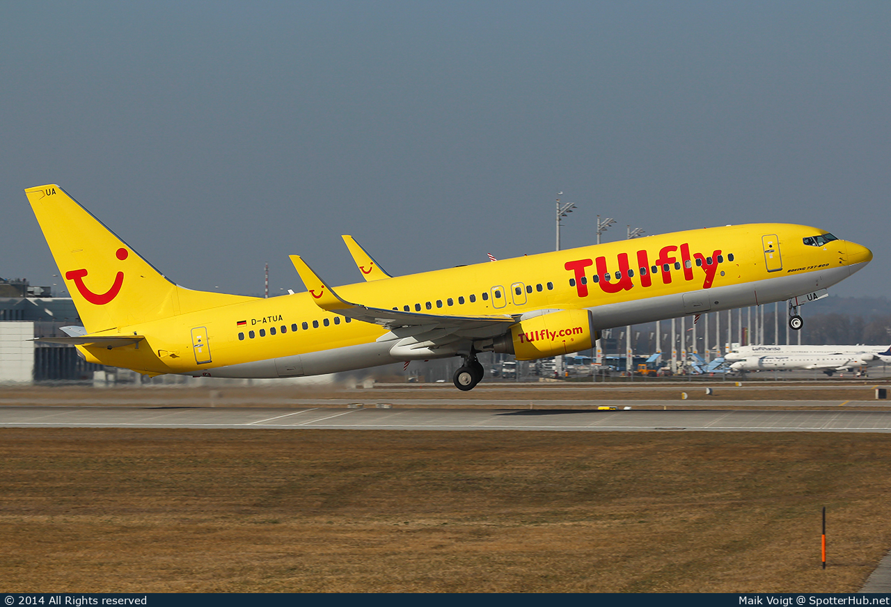 Photo of D-ATUA - Boeing 737-8K5 operated by TUIfly