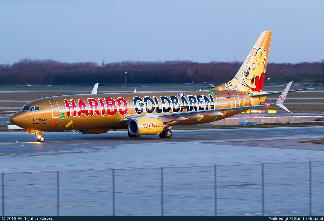 Photo of D-ATUD - Boeing 737-8K5 operated by TUIfly