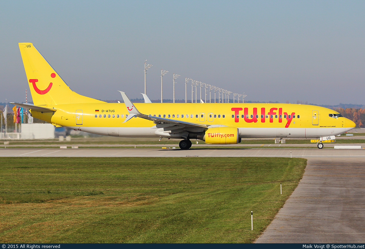 Photo of D-ATUG - Boeing 737-8K5 operated by TUIfly