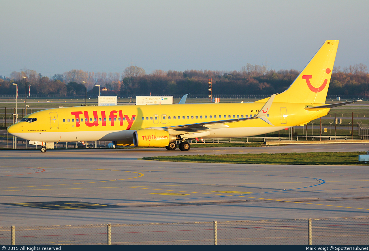 Photo of D-ATUI - Boeing 737-8K5 operated by TUIfly