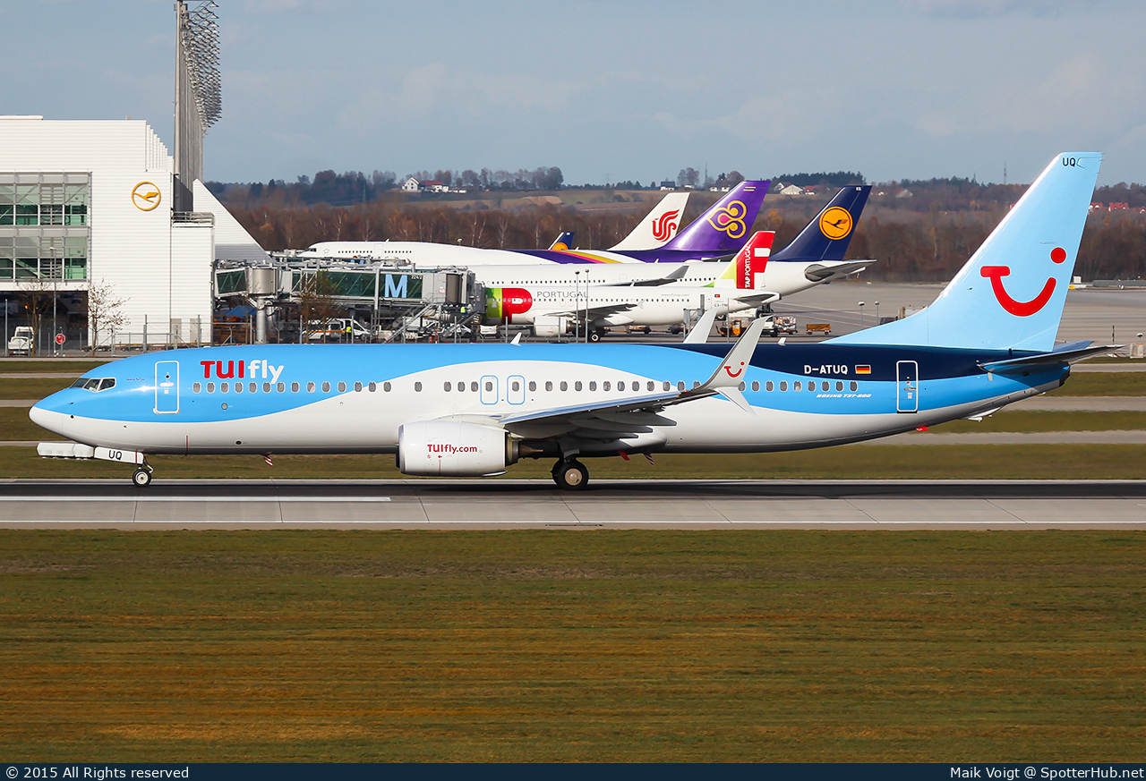 Photo of D-ATUQ - Boeing 737-8K5 operated by TUIfly