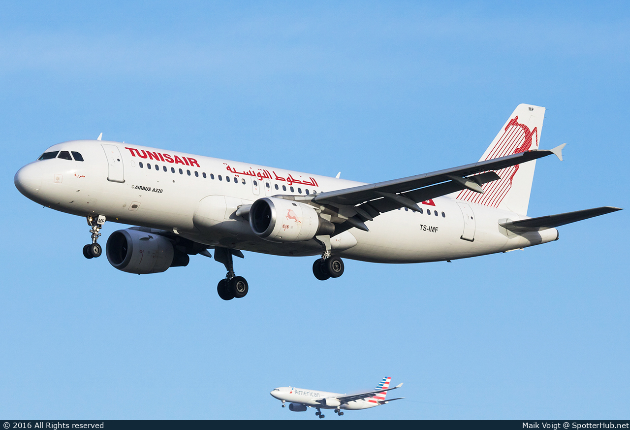 Photo of TS-IMF - Airbus A320-211 operated by Tunisair