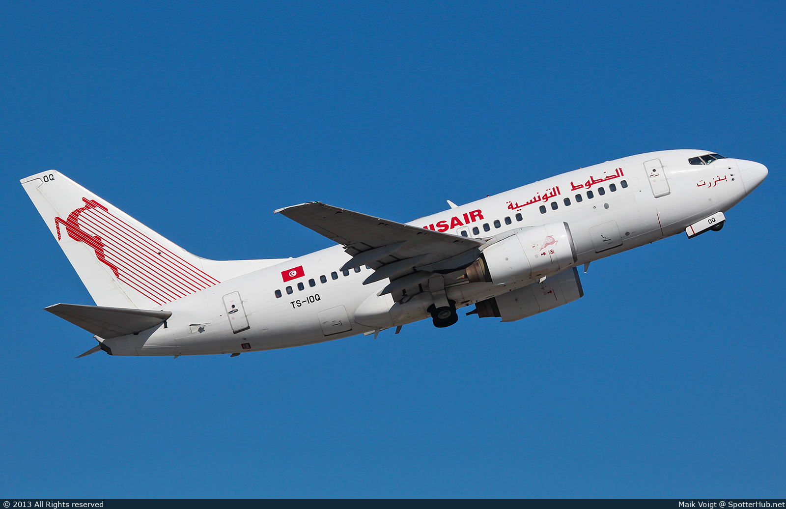 Photo of TS-IOQ - Boeing 737-6H3 operated by Tunisair