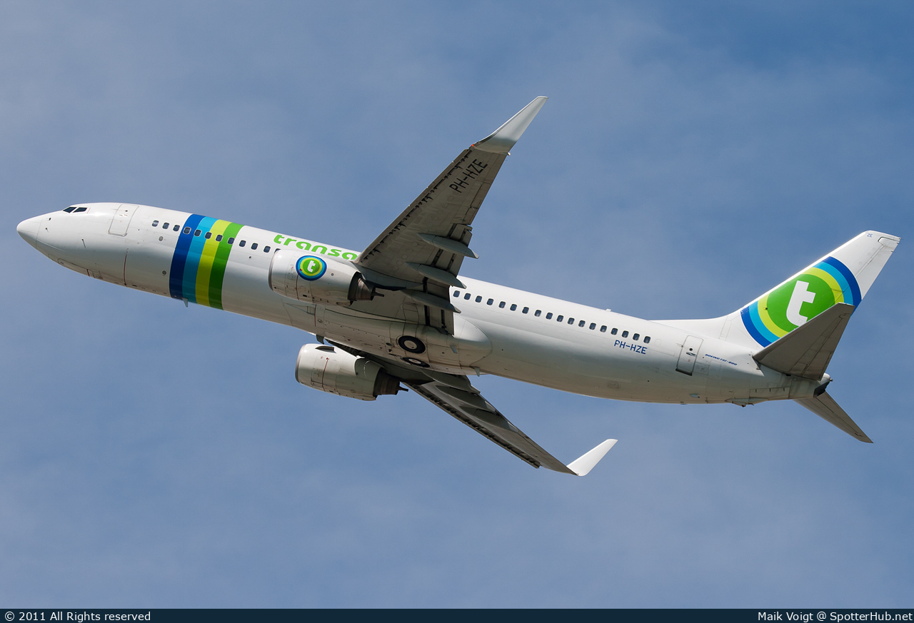 Photo of PH-HZE - Boeing 737-8K2 operated by Transavia
