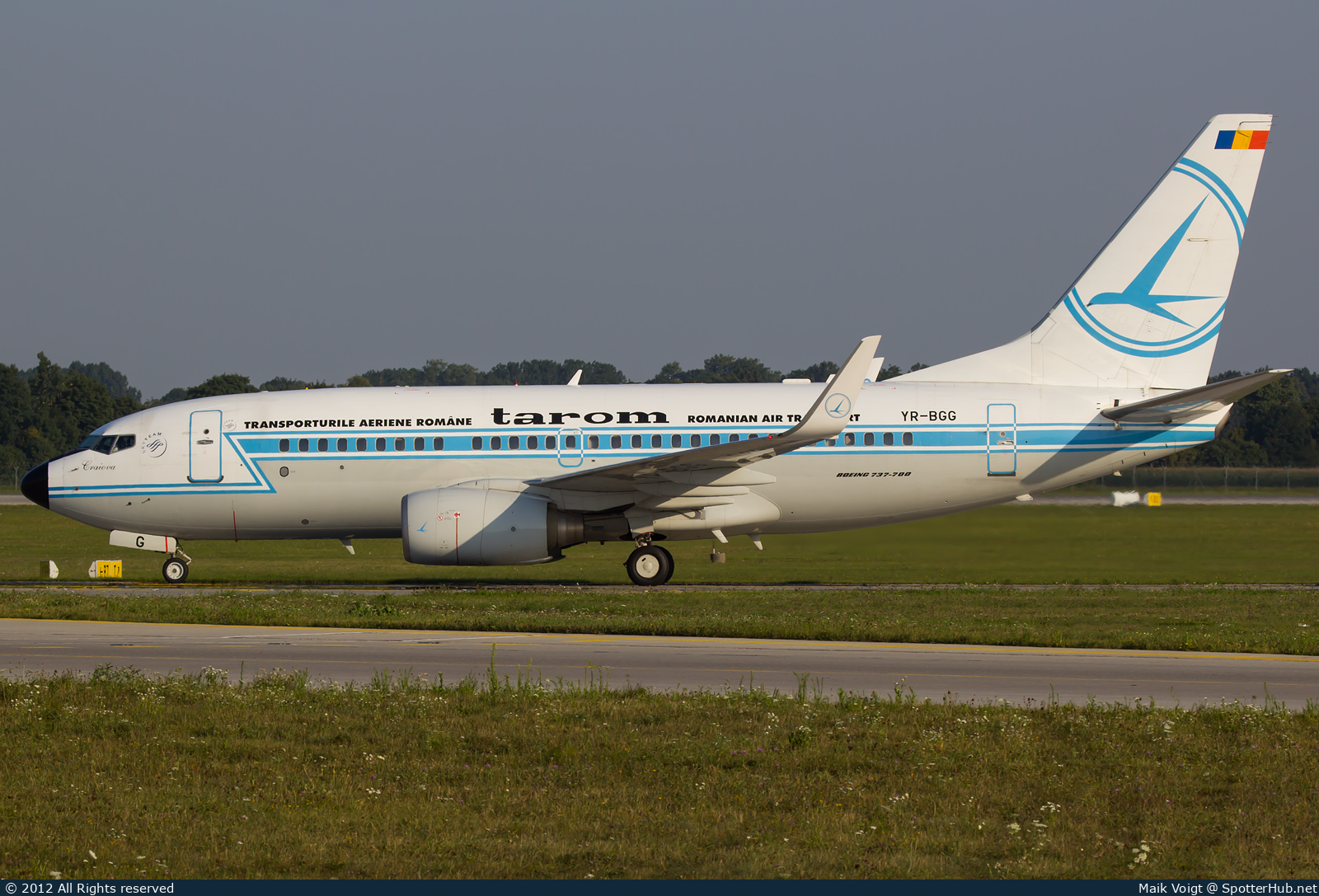 Photo of YR-BGG - Boeing 737-78J operated by Tarom - Romanian Air Transport