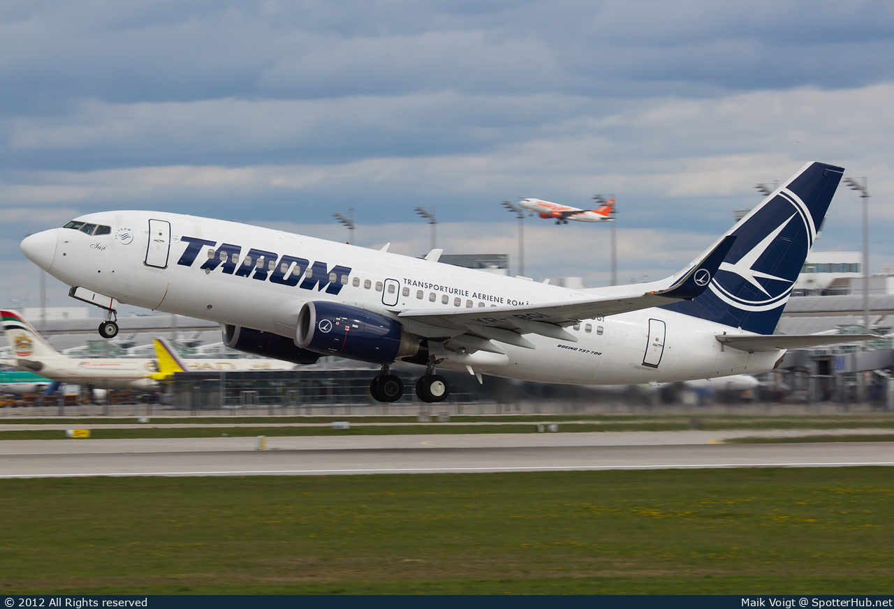 Photo of YR-BGI - Boeing 737-78J operated by Tarom - Romanian Air Transport