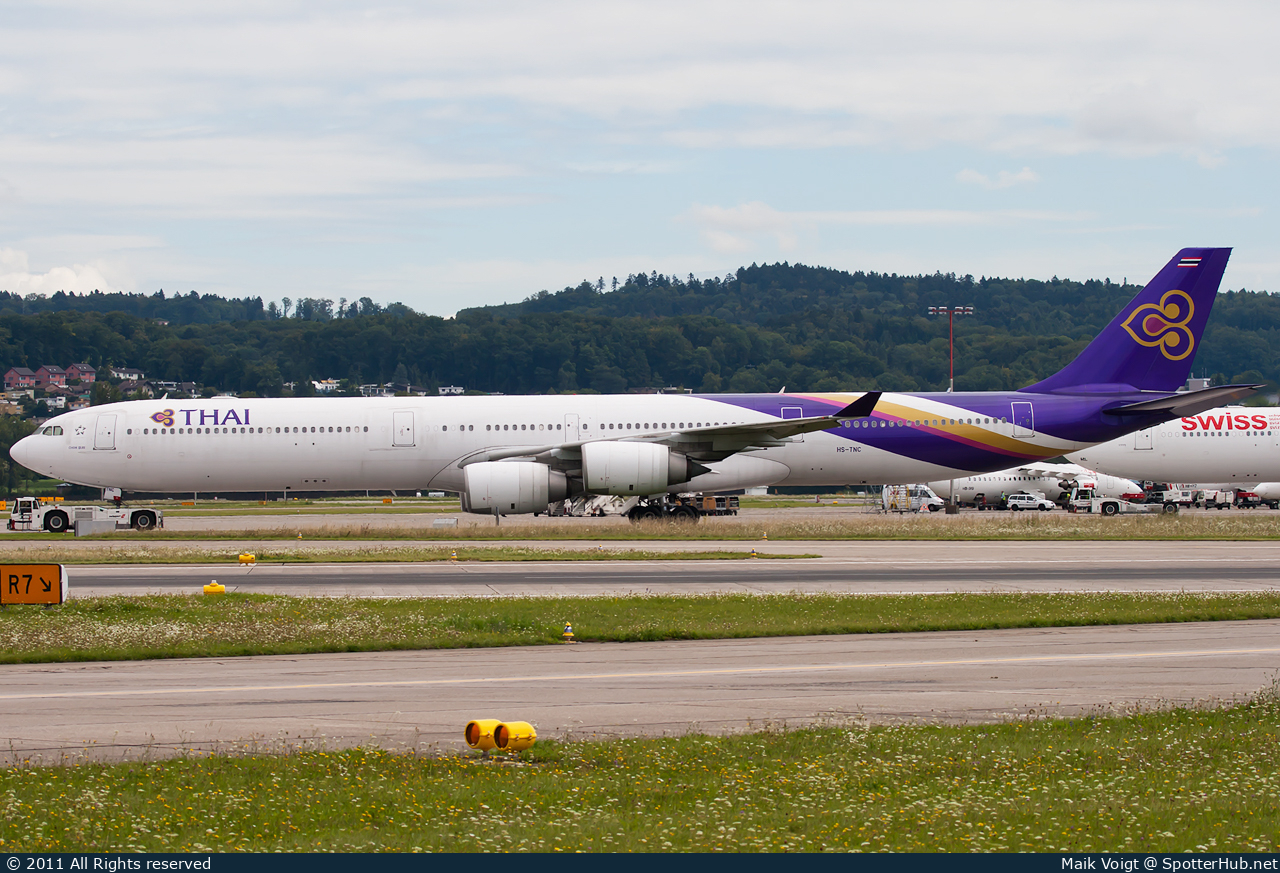 Photo of HS-TNC - Airbus A340-642 operated by Thai Airways International