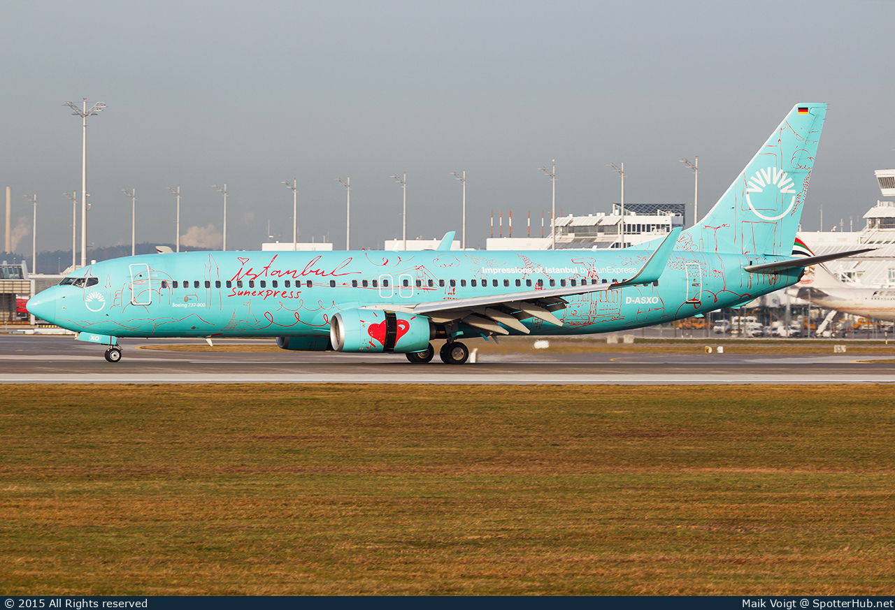 Photo of D-ASXO - Boeing 737-8HX operated by SunExpress Germany