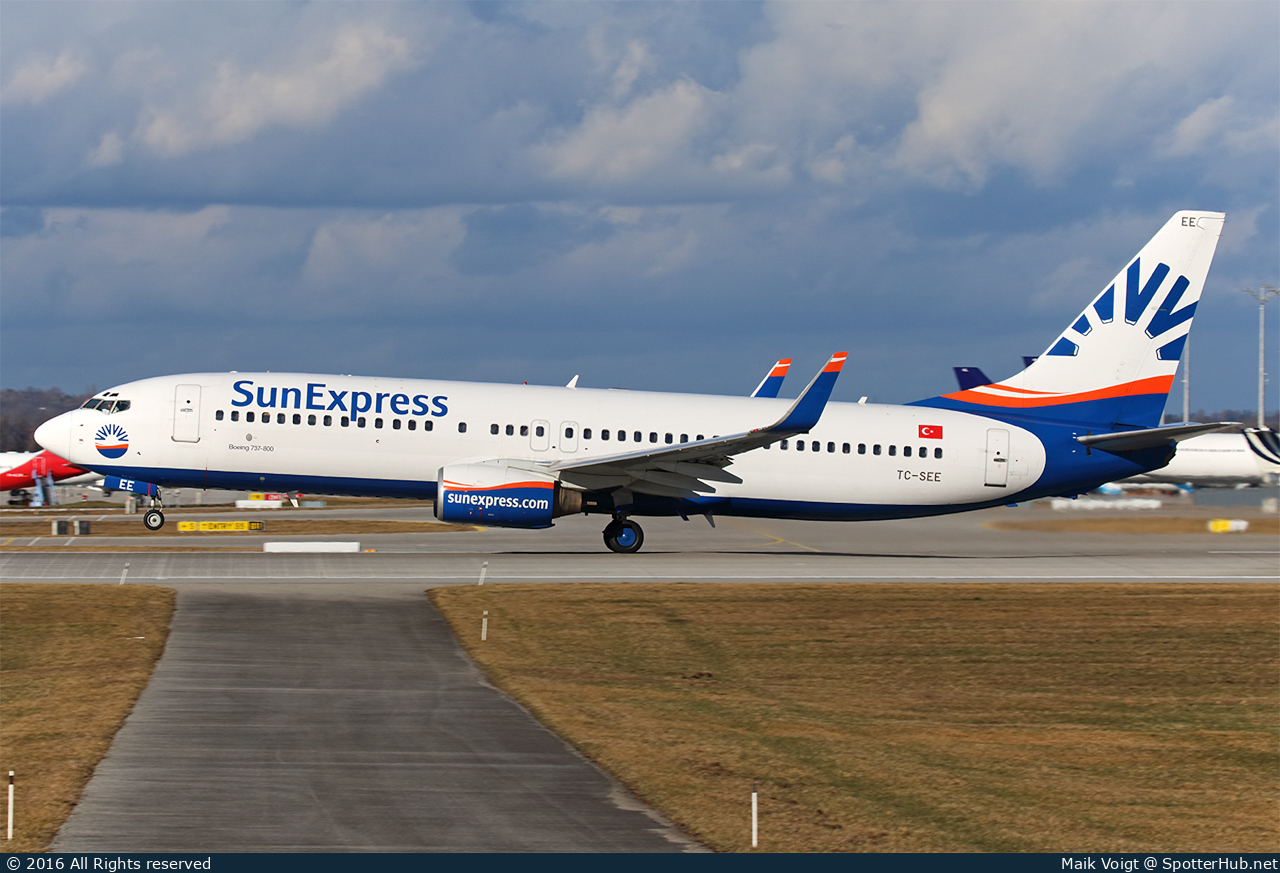 Photo of TC-SEE - Boeing 737-8CX operated by SunExpress